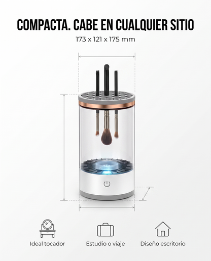 Limpiador de Brochas de Maquillaje Eléctrico