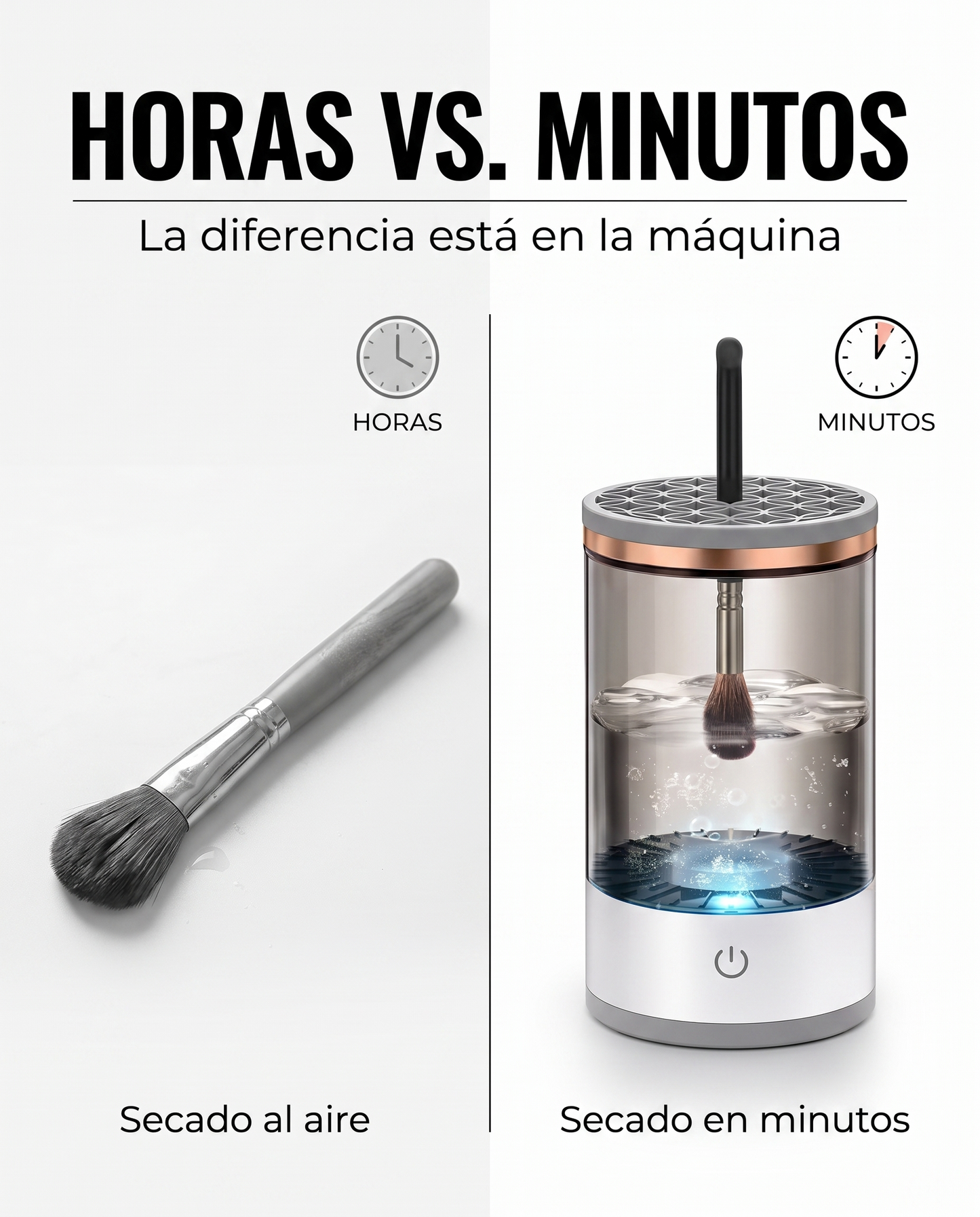 Limpiador de Brochas de Maquillaje Eléctrico