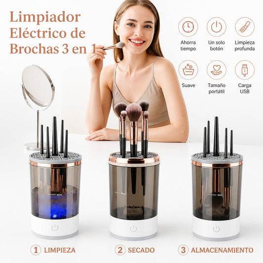 Limpiador de Brochas de Maquillaje Eléctrico